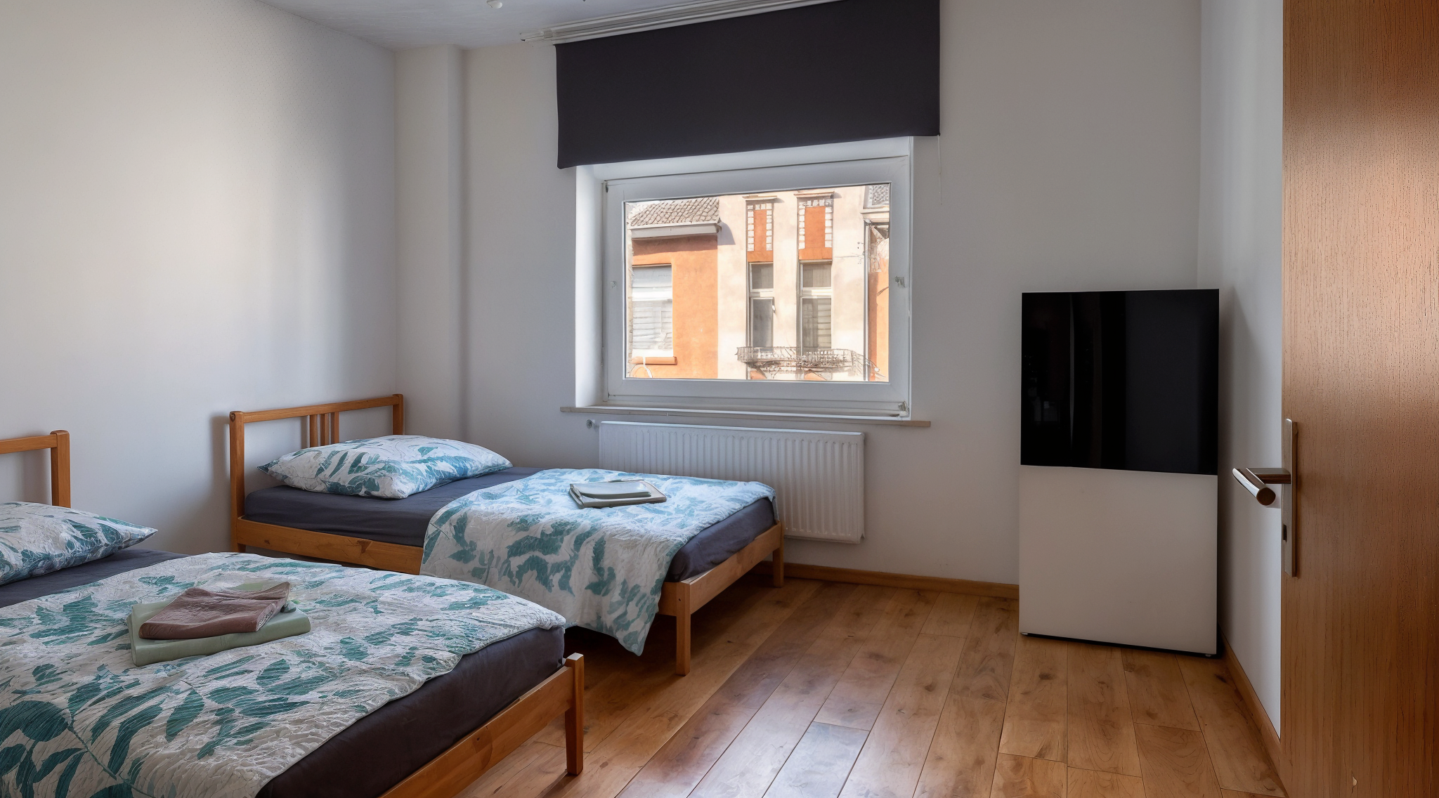 Monteurzimmer in Duisburg – Schlafzimmer mit Einzelbetten